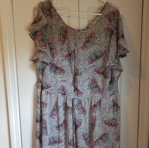 Kate & Mallory butterfly woven chiffon duster